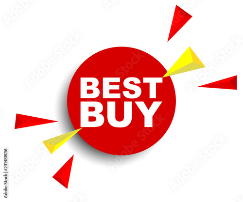 red vector banner best buy