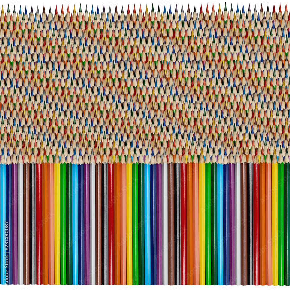 Color Pencils Background. Isolated on white. Color Pencils Background. Isolated on white.