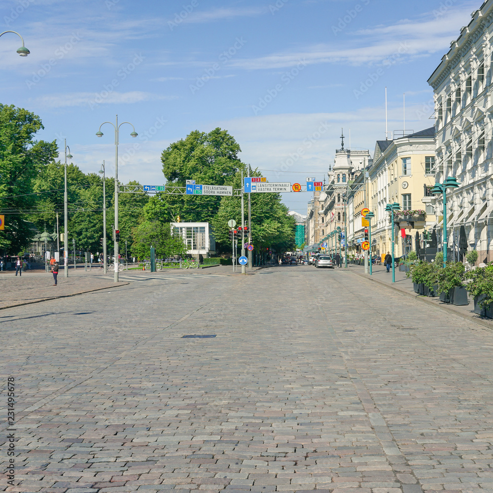 Innenstadt am Hafen von Helsinki Innenstadt am Hafen von Helsinki