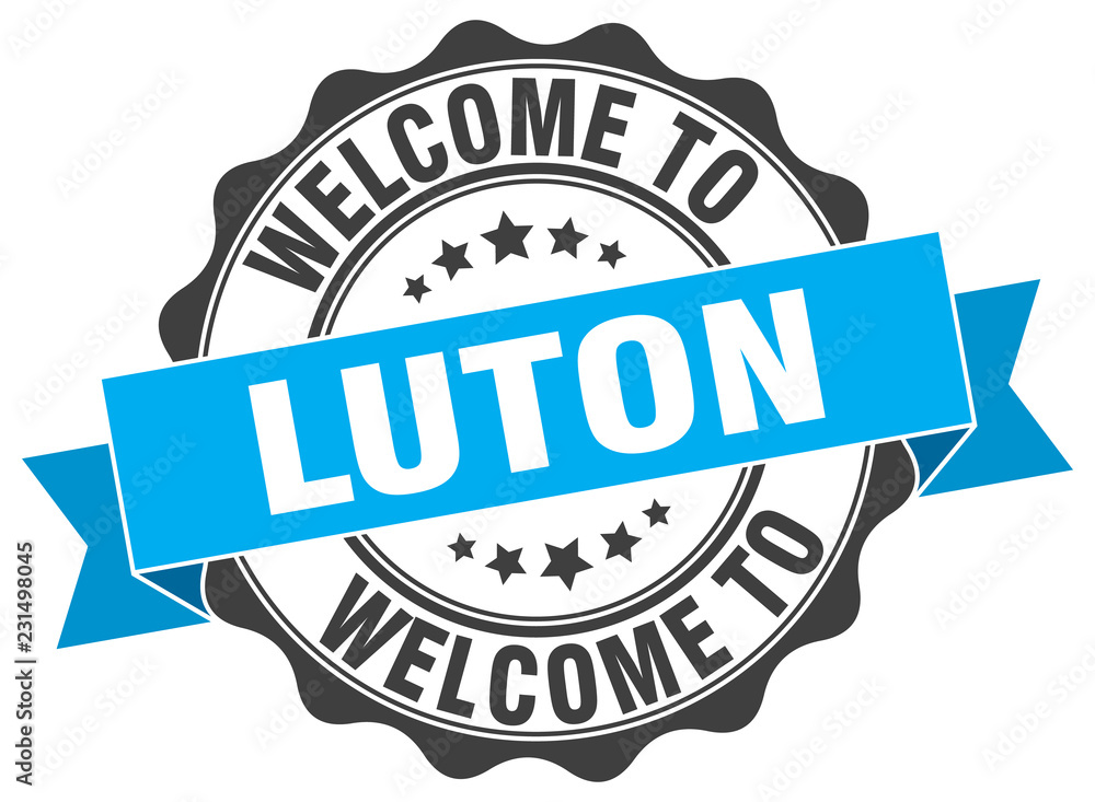 Fototapeta premium Luton round ribbon seal