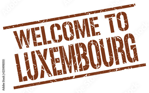 welcome to Luxembourg stamp