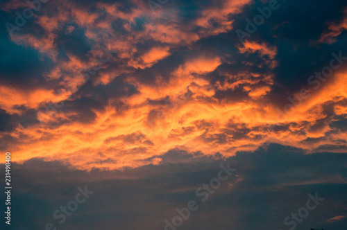 sunset in the sky © Юрій Попко
