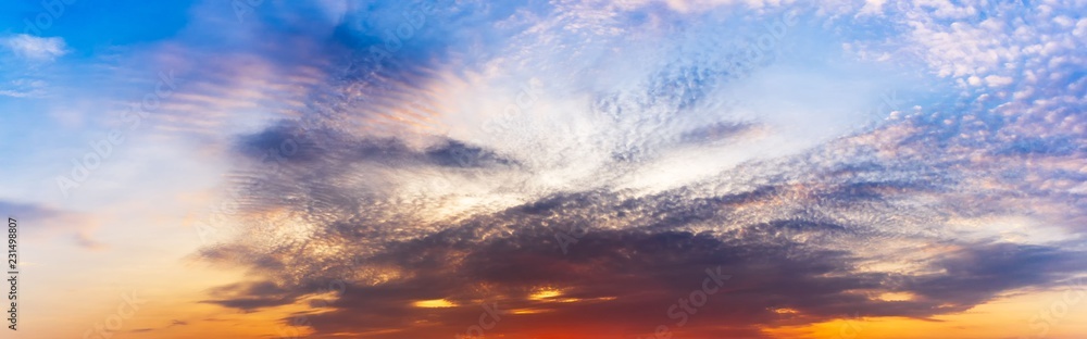 sky and clouds panorama background