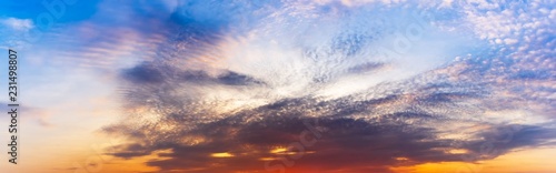 sky and clouds panorama background