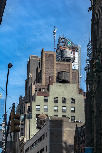 Photography Water tanks in Chelsea Neighborhood, Manhattan, NYC
