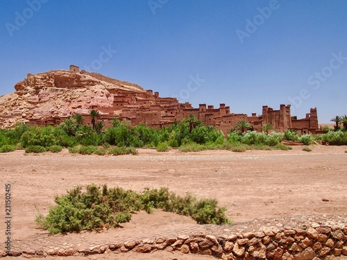 Kasbah Ait Benhaddou  Ksar of Ait-Ben-Haddou  the door to the Sahara Desert in Morocco  UNESCO World Heritage