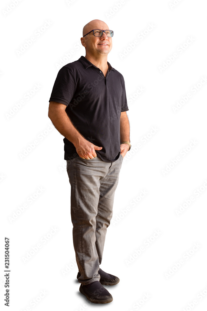 Smiling relaxed man in leisurewear Smiling relaxed man in leisurewear