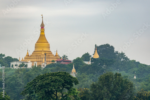 Temples of Myanmar an ancient city located. photo