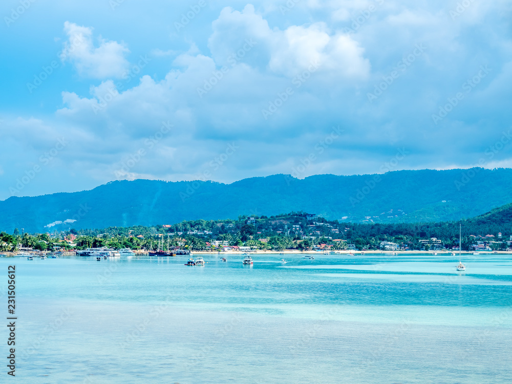 Seascape view of Samui island, Thailand Seascape view of Samui island, Thailand