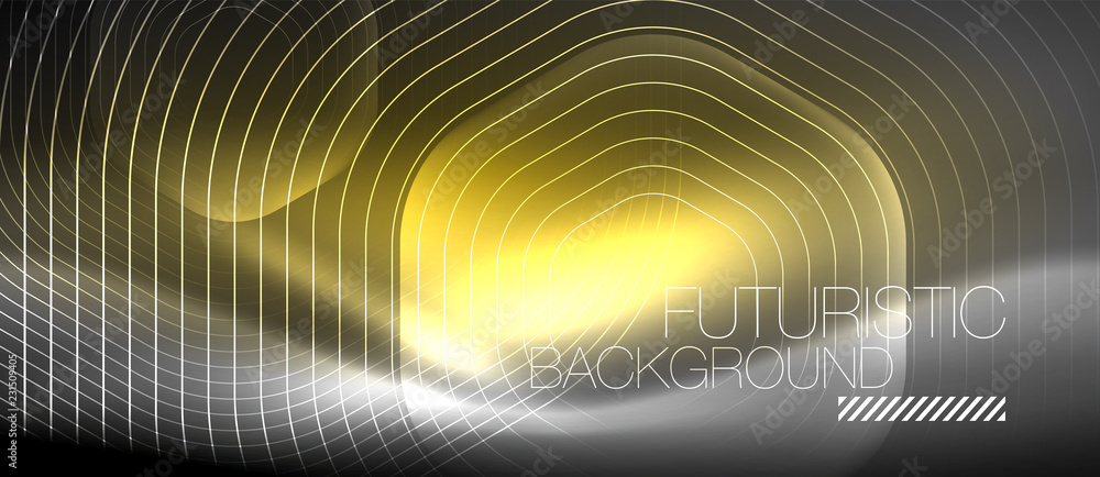 Neon glowing lines, magic energy space light concept, abstract background wallpaper design Neon glowing lines, magic energy space light concept, abstract background wallpaper design