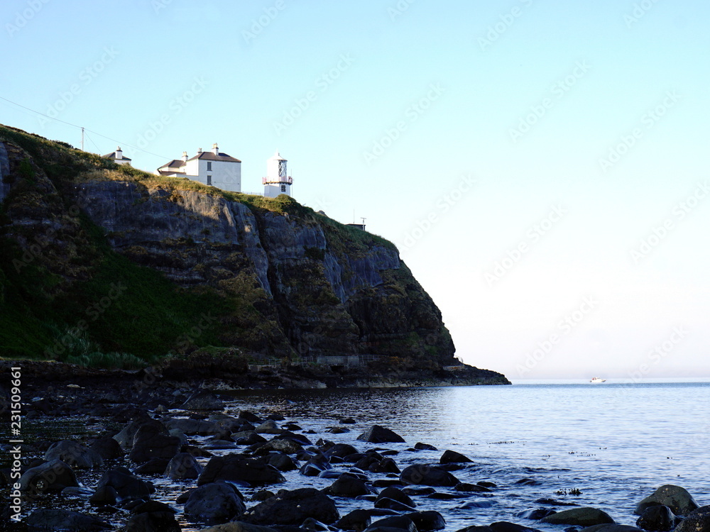 The Blackhead Lighthouse in Northern Ireland. Used as a guiding light when Titanic was launched.