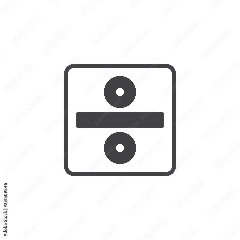Division sign vector icon. filled flat sign for mobile concept and web design. Arithmetic divide simple solid icon. Math symbol, logo illustration. Pixel perfect vector graphics Division sign vector icon. filled flat sign for mobile concept and web design. Arithmetic divide simple solid icon. Math symbol, logo illustration. Pixel perfect vector graphics