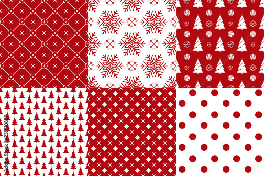 Seamless Christmas pattern, Love concept. Design for wrapping
