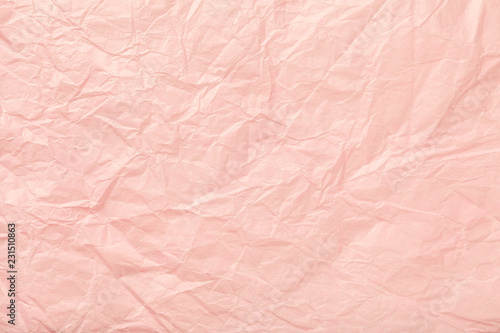 Wallpaper Mural Crumpled pink wrapping paper, closrup. Torontodigital.ca