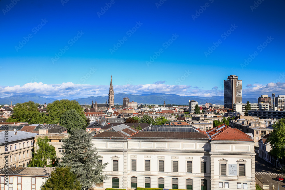 View of Mulhouse from the top