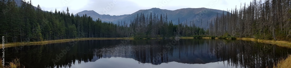 Polodowcowe jezioro morenowe w polskich Tatrach Zachodnich na końcu Doliny Kościeliska, Smreczyński Staw