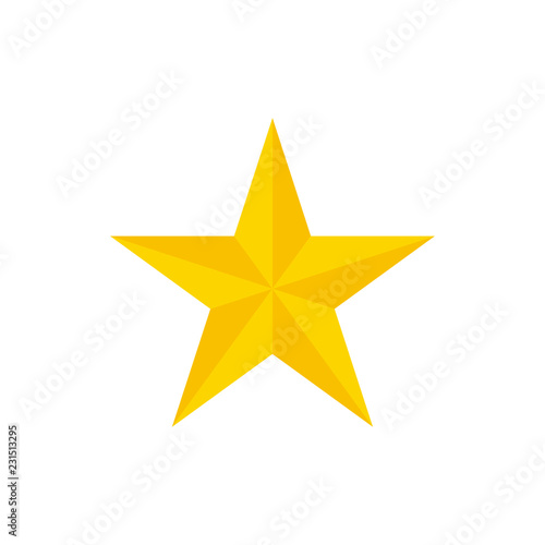 Christmas star vector. Golden star