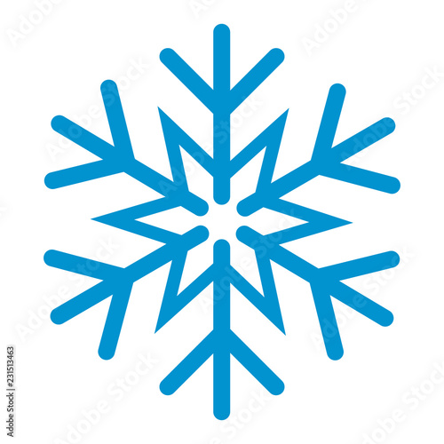 Blue snowflake