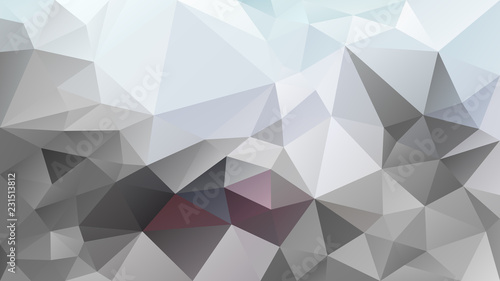 vector abstract irregular polygonal background - triangle low poly pattern - light gray, soft blue, burgundy color