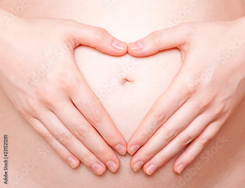 Wallpaper Mural pregnant woman on white Torontodigital.ca