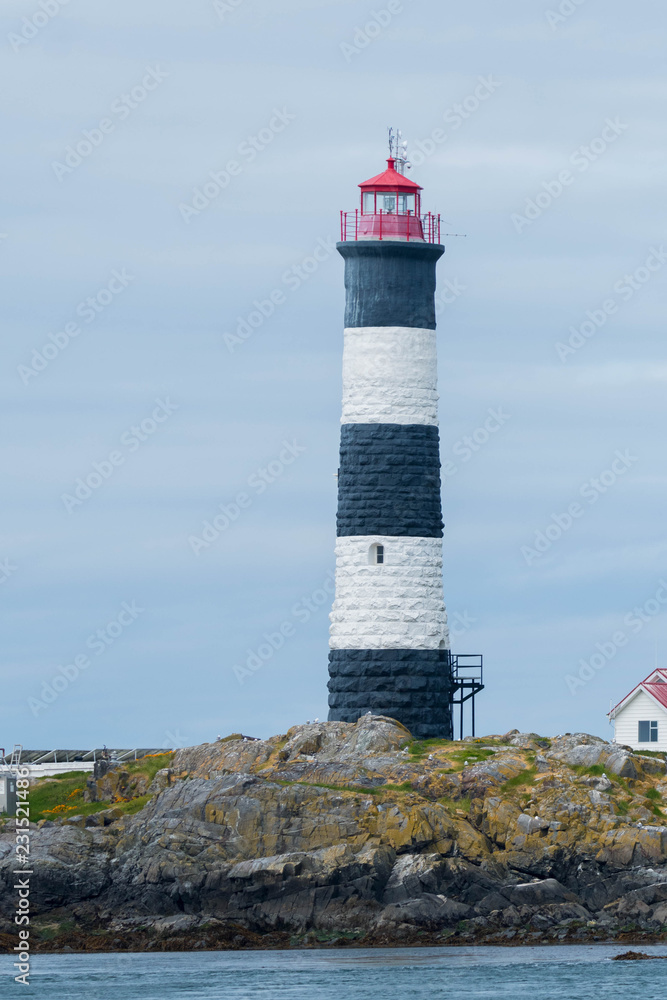 Lighthouse on the Rocky Coast of British Columbia