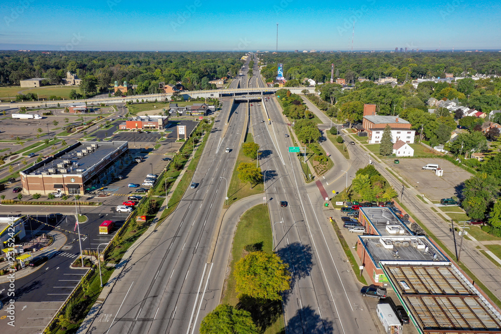 Fototapeta premium 8 Mile Road Ferndale, Mi