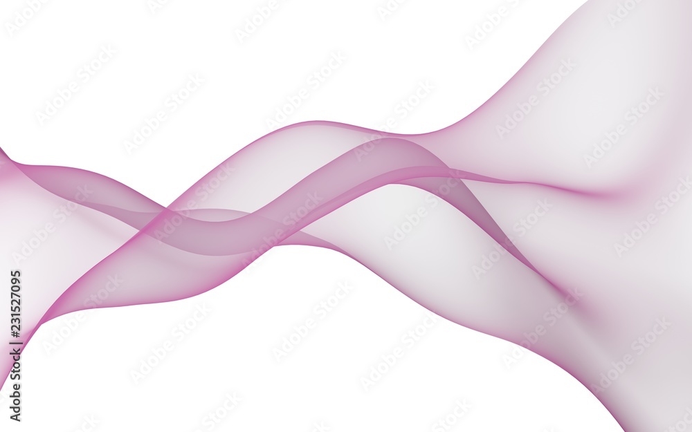 Abstract light red wave. Bright light red ribbon on white background. Abstract red smoke. Light red scarf. Raster air background. 3D illustration Abstract light red wave. Bright light red ribbon on white background. Abstract red smoke. Light red scarf. Raster air background. 3D illustration