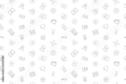 Reject background from line icon. Linear vector pattern. Vector illustration 