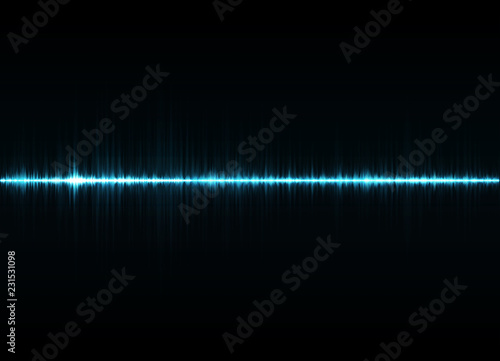 Sound waves oscillating glow light  Abstract technology background. Vector illustration eps 10.