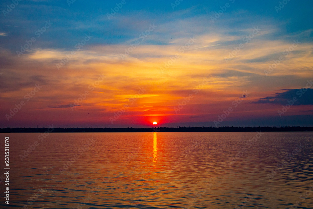Fototapeta premium sunset sea