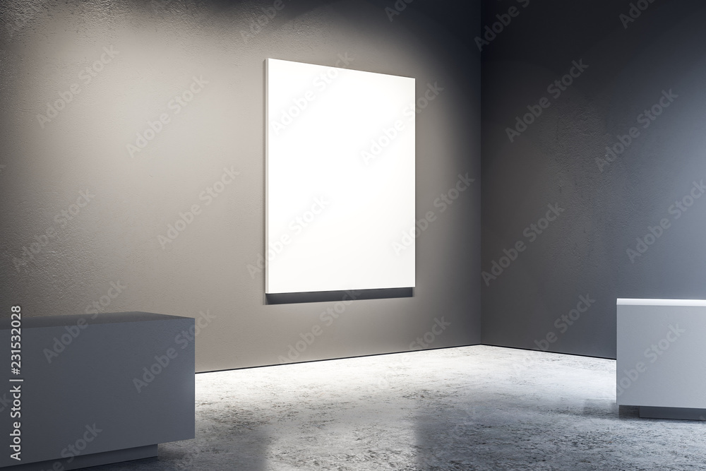 Gallery with empty poster Gallery with empty poster