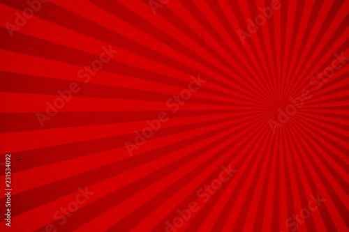Red rays background