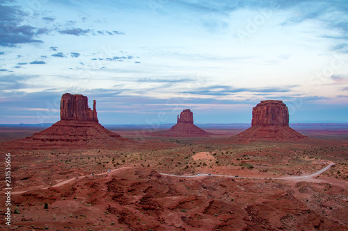 Beautiful landscape in Monument Valley, United States