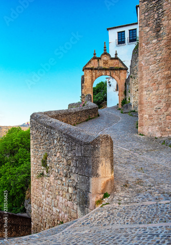 View on the old town of Ronda, Spain
