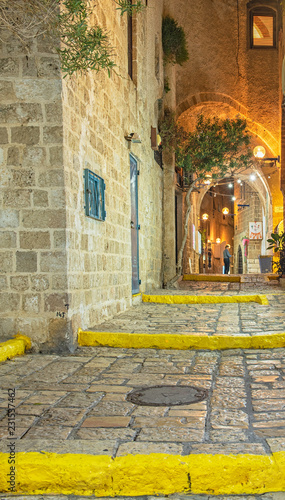 Narrow street in the old town of Jaffa  Israel
