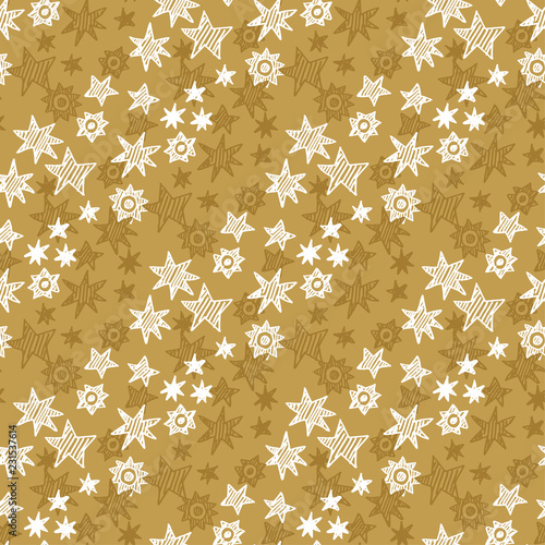 Craft natural star and snow...
