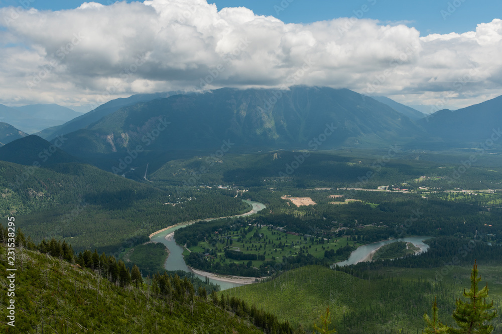 Flathead River Winding Through Valley