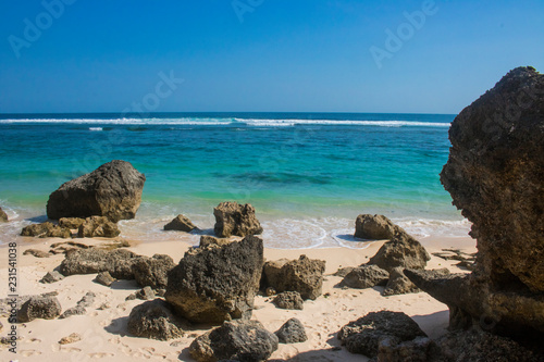 beautiful summer beach view