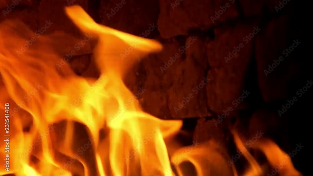 fire burning flaming space rocks wall fire flame background close-up fire burning flaming space rocks wall fire flame background close-up