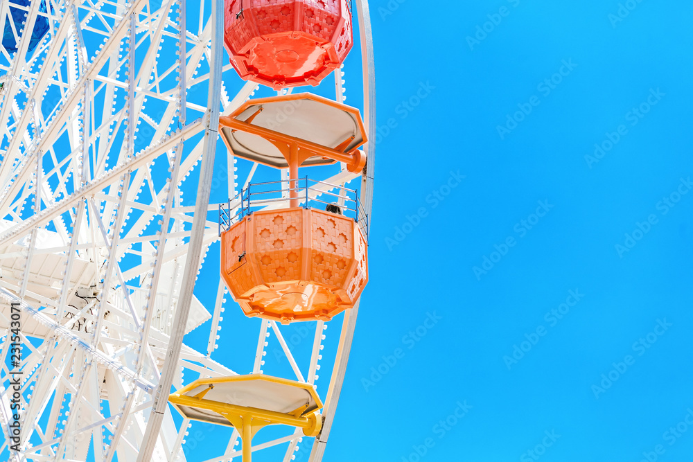Ferris Wheel against Blue Sky Ferris Wheel against Blue Sky