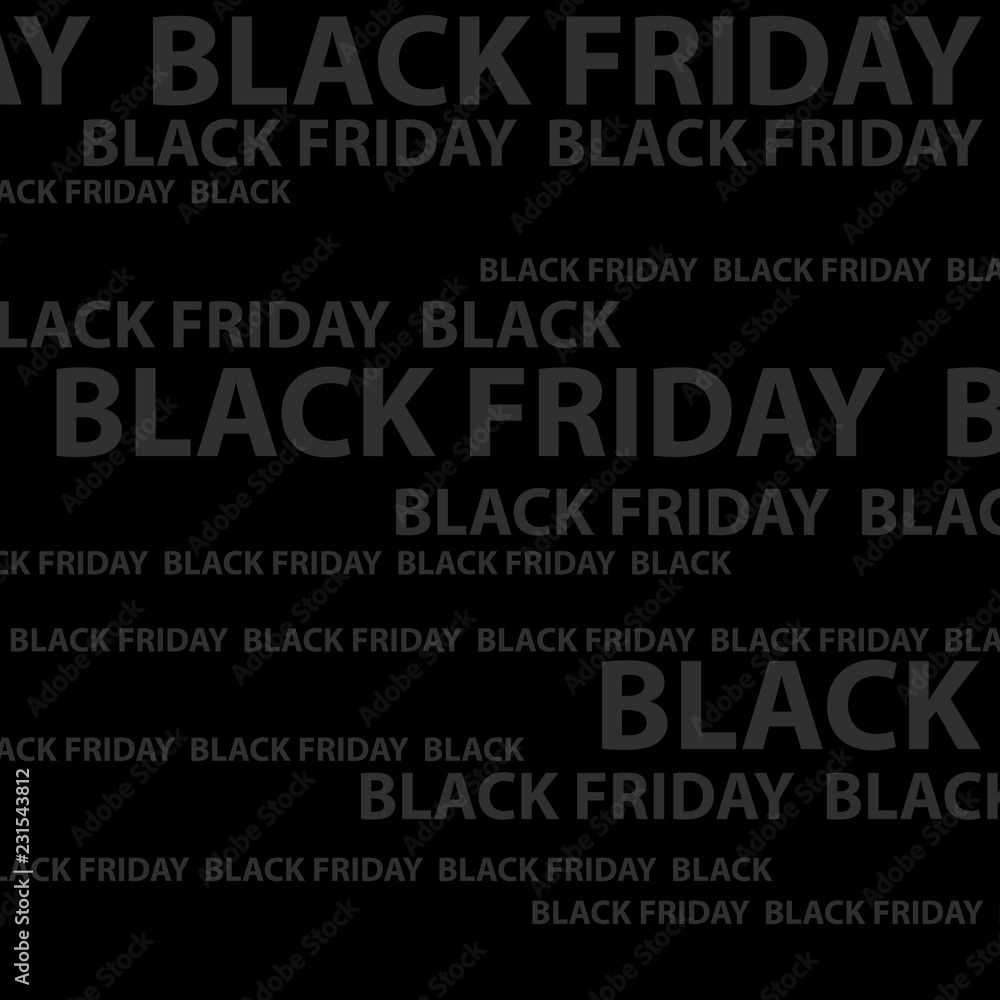 Obraz premium Black Friday sale. Black Friday banner. Inscription design template. Vector illustration.