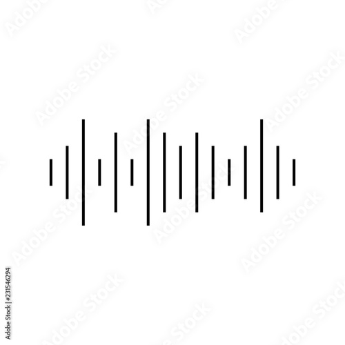 Speech recognition line icon, voice control and security, vector graphics, a linear pattern on a white background, eps 10.