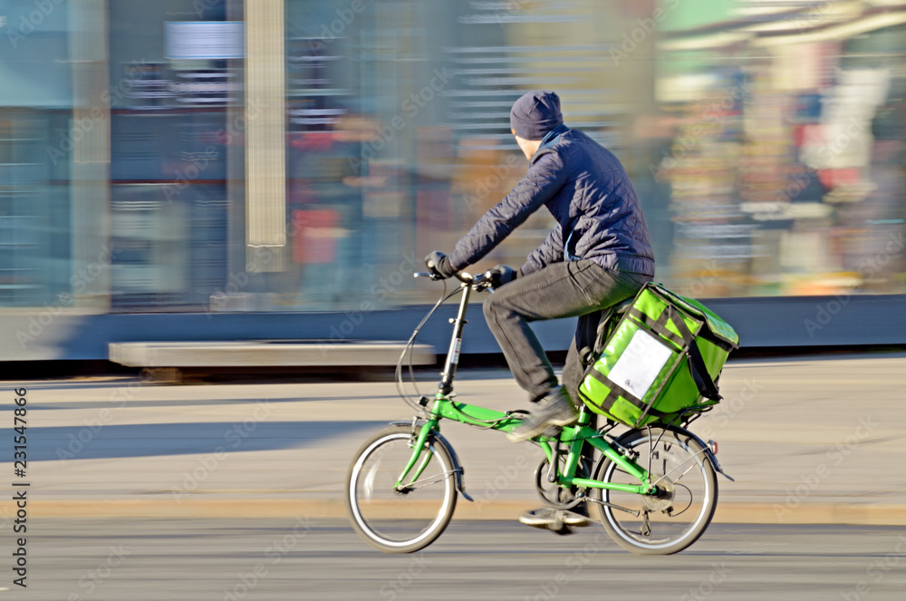 Fototapeta premium Food delivery by order.