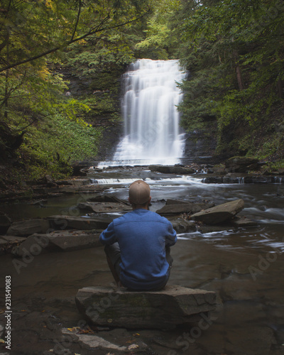Wallpaper Mural alone with my thoughts and the waterfall Torontodigital.ca