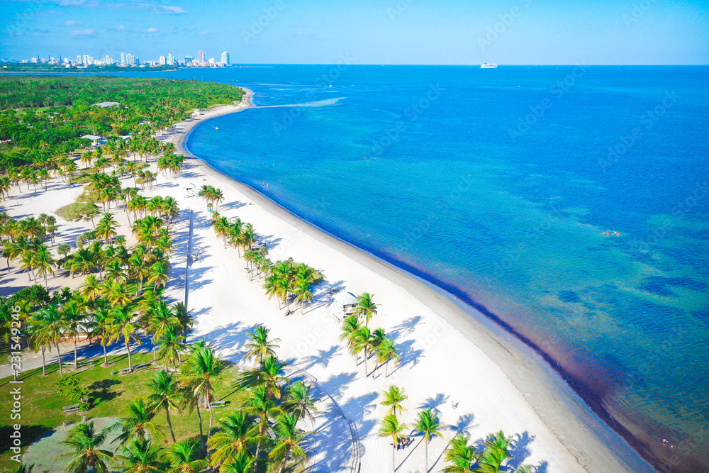 Fototapeta premium Key Biscayne Miami Beach landscape