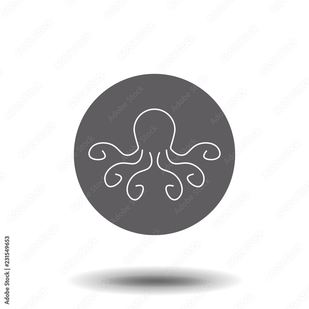 Octopus linear icon. Octopus concept stroke symbol design. Thin graphic elements vector illustration, outline pattern on a white background, eps 10. Octopus linear icon. Octopus concept stroke symbol design. Thin graphic elements vector illustration, outline pattern on a white background, eps 10.