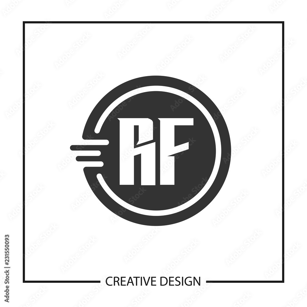 Obraz premium Initial Letter RF Logo Template Design Vector Illustration