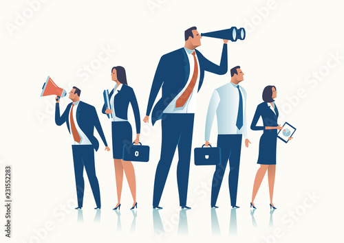 The Team. Concept vector illustration