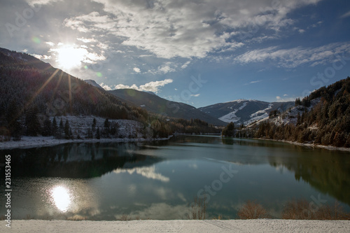 Lake Valdora in Dolomites