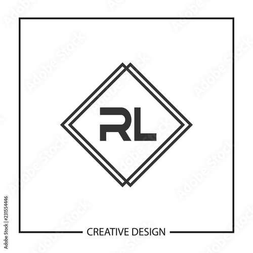 Initial Letter RL Logo Template Design Vector Illustration